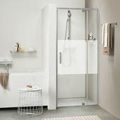 Sealskin swingdeur voor nis Style 90x195 cm gesatineerde band/chroom