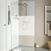 Sealskin inloopdouche A3 Style 118x195 cm gesatineerde band/chroom