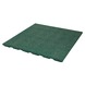 Dalle en caoutchouc 50x50x2,5 cm vert
