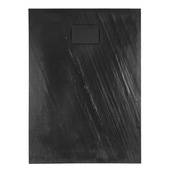 Allibert douchebak Rockstone 120x90x3,5 cm polybeton donkergrijs