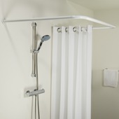 Barre de douche combi Sealskin Seallux 90x90x90 cm blanc
