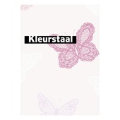 Échantillon intissé papillons rose 100114