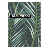 Échantillon intissé palmiers bleu 100558