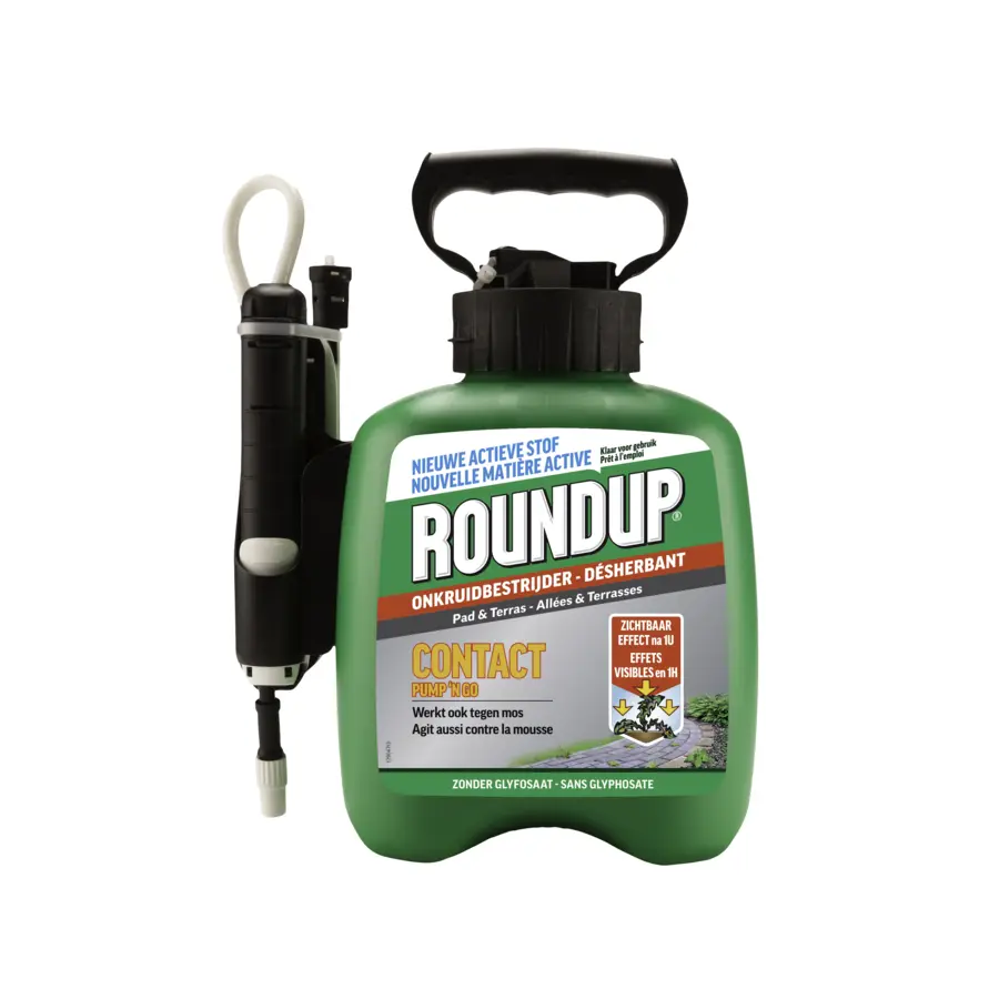Roundup onkruidbestrijder contact 2,5 L + pomp