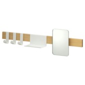 Sealskin kapstok met spiegel Brix wit