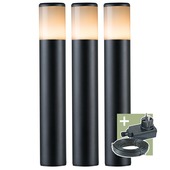 Ludeco tuinpaal Ivan startersset zwart 3 stuks