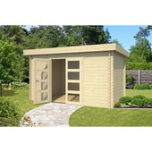 Tuinhuis Mikkel vurenhout onbehandeld 420 x 315 cm