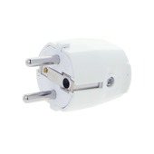 Profile tweepolige stekker 16 A wit