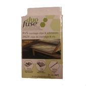 Duofuse bevestigingsclips en schroeven voor terrasplanken 50 stuks