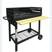 Jamestown houtskool barbecue metaal zwart 94x61x96 cm