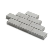 Clinker béton 22x11x5 cm gris 560 pièces/13,44 m²