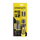 Tournevis à cliquet et embouts Stanley  20 pièces