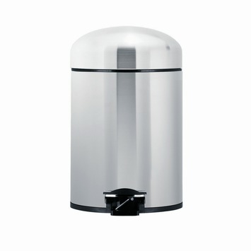 Brabantia Retro Bin pedaalemmer mat chroom 5 l