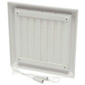 Grille coulissante Sanivesk pvc blanc 16x16 cm