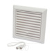 Grille coulissante Sanivesk pvc blanc 20x20 cm + cordelette