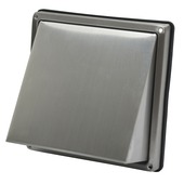 Sanivesk overdrukrooster met kap Ø150 mm inox