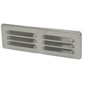 Grille murale conduit plat Sanivesk inox 220x55 mm