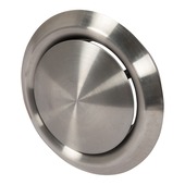 Bouche d'extraction Sanivesk Ø125 mm inox blanc