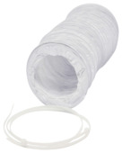 Sanivesk flexibele buis pvc wit 80C 125 mm 150 cm