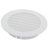 Grille ronde Sanivesk pvc blanc Ø 100 mm