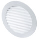 Grille rond Sanivesk pvc blanc Ø 125 mm