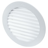 Grille rond Sanivesk pvc blanc Ø 125 mm