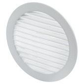 Grille ronde Sanivesk blanc 150 mm