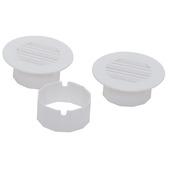 Grille portes/meubles Sanivesk int/ext 40 blanc