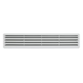 Sanivesk ventilatierooster voor deuren en meubels 460x90 mm kunststof wit