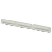 Grille à ailettes Sanivesk alu blanc 37x4 cm