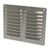 Grille à ailettes Sanivesk inox 24,5x19,5 cm
