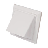 Grille de surpression avec clapet Sanivesk pvc blanc Ø 100/125 mm