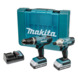 Pack combi visseuse à chocs & perceuse-visseuse à percussion Makita 18V HP457D+TD127D +2 accus 1,3 Ah