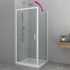 Paroi de douche Allibert Loft Game 90x200 cm transparent/blanc