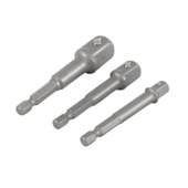 Suki adapterset voor boormachine 6,3 mm, 10 mm en 12,7 mm