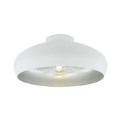 Eglo plafondlamp Mogano Ø40 cm wit/zilver