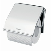 Porte-papier WC avec couvercle Brabantia chromé