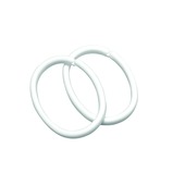 Sealskin douchegordijnring Clips wit 12 stuks