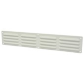 Grille à ailettes Sanivesk alu blanc 49,5x9 cm