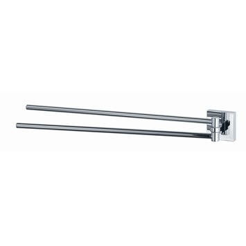 Draaibare Salontafel Movement Zwart Wit Natuursteen Keramiek Met 2 Draaibare Metalen Onderstellen 44234