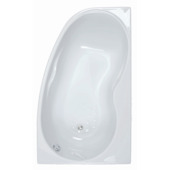 Baignoire asymétrique Allibert Jacana 150x90 cm gauche