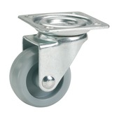 Roulette pivotante plastic avec plateau 45 mm max. 40 kg