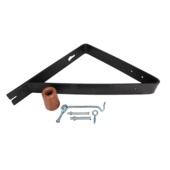 Butée de porte 90° noir jeu complet