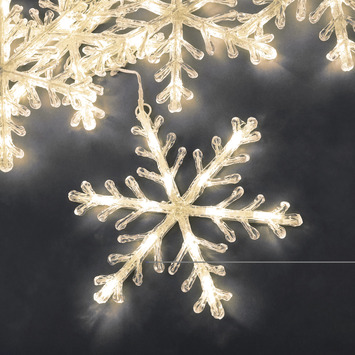 Ervaren persoon D.w.z Diplomaat Kerstverlichting sneeuwvlok LED 24 cm warm wit voor binnen en buiten | |  GAMMA.be