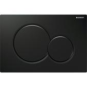 Geberit Bedieningspaneel Sigma 01 Zwart glanzend voor inbouwreservoir Systemfix