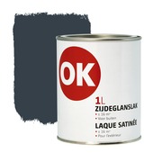 OK buitenlak zijdeglans antraciet 1 liter