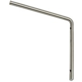 Duraline Tube plankdrager chroom 20x20,5 cm