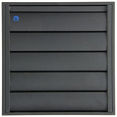 Renson opbouw dampkaprooster 210x210 mm aluminium zwart