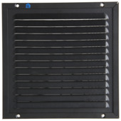 Renson schoepenrooster met muggengaas 200x200 mm aluminium zwart
