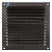 Grille estampée plate alu 436 200x200 cm noir